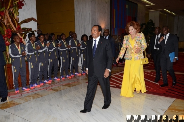 Réception des Lionnes Indomptables au Palais de l'Unité (16)