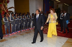 Réception des Lionnes Indomptables au Palais de l'Unité (16)