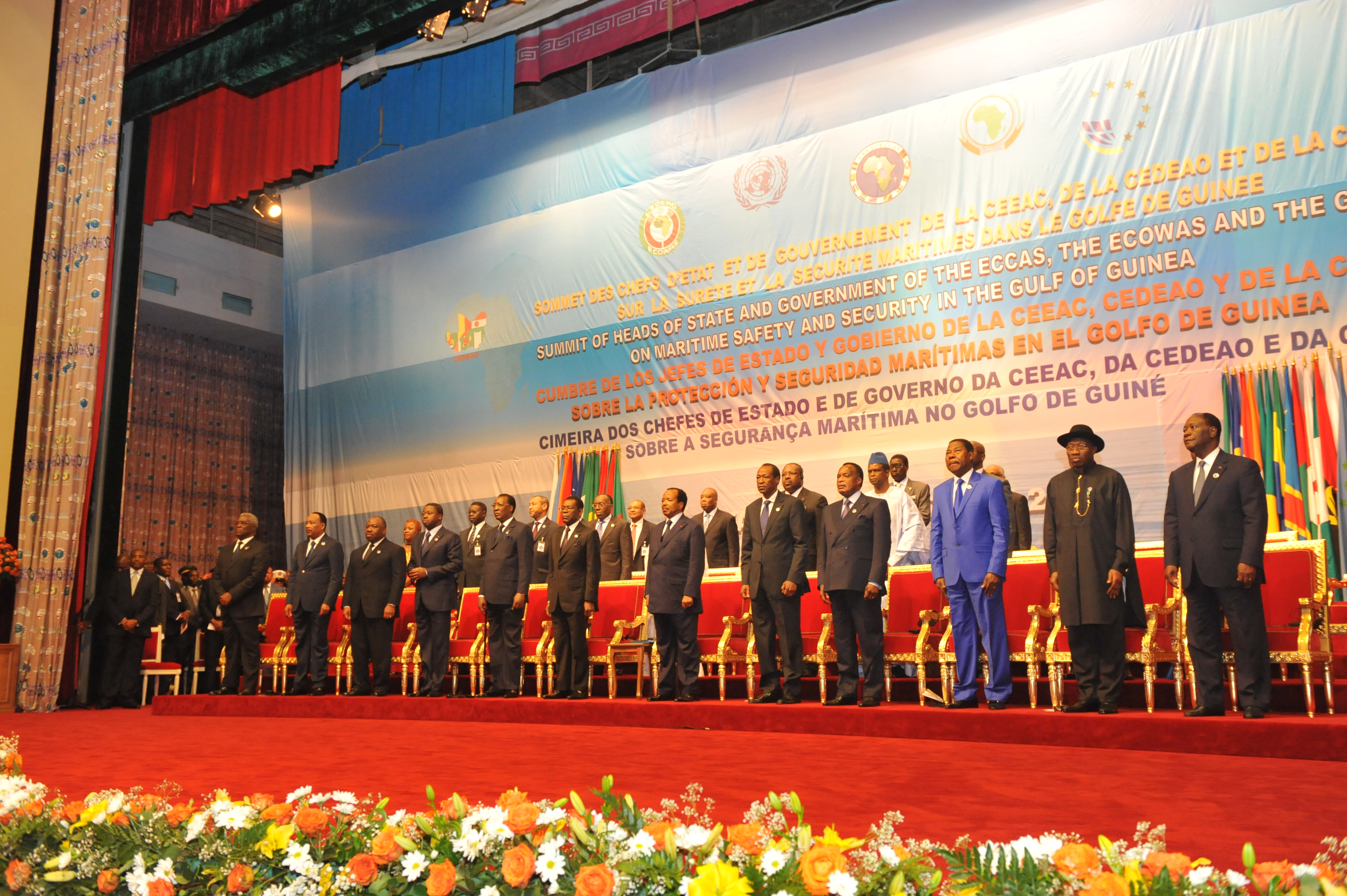 Opening ceremonies of the Summit of Heads of State and Government of ECCAS, ECOWAS and GGC