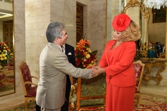 Audience accordée par Mme Chantal BIYA à M. YASIN ERDEM, président de la Chambre de commerce Canada-Cameroun-Afrique de l’Ouest