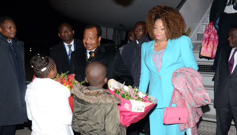 Presidential Couple arrive Paris for UNESCO General Conference