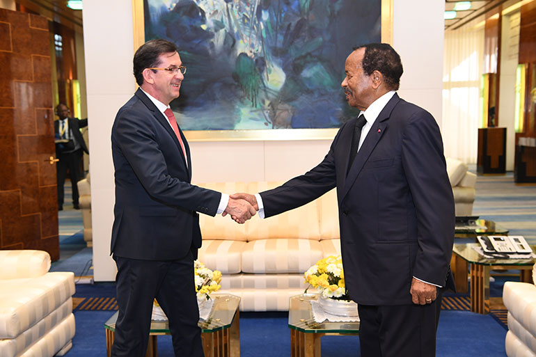 French Ambassador Holds Goodbye Audience with President Paul BIYA 