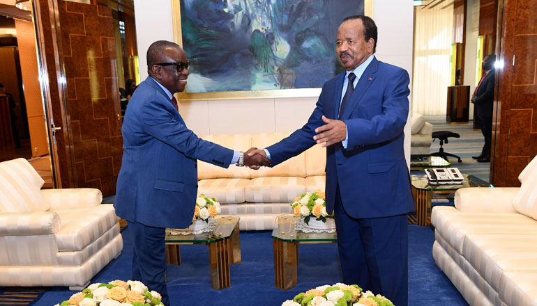 Ghanaian Emissary Delivers Sealed Envelope to President Paul BIYA 