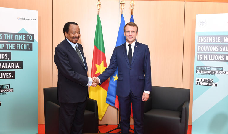 Audience au sommet Paul Biya-Emmanuel Macron