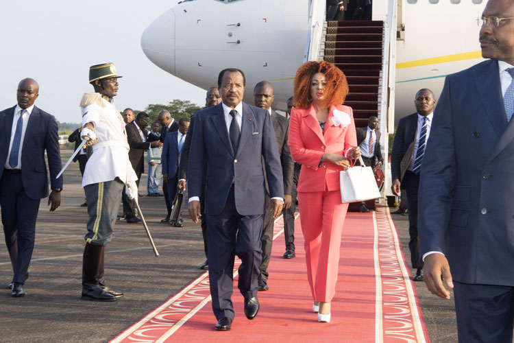 Presidential Couple Receives Grandiose Homecoming in Yaounde