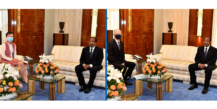 French and South Korean Ambassadors at Unity Palace