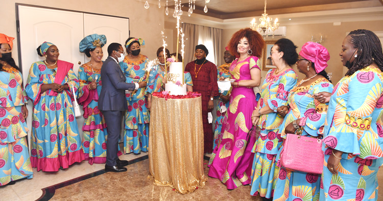 Chantal BIYA motivates CERAC Women to Continue Humanitarian Actions