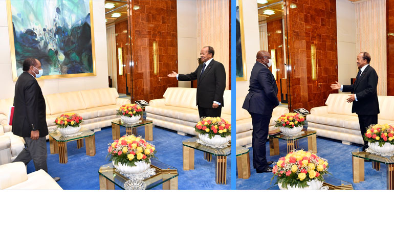 Equatoguinean and Chadian Emissaries at Unity Palace