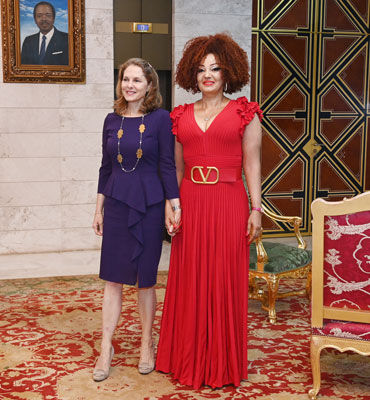Son Altesse Royale, la Princesse Sarah ZEID, reçue au Palais de l’Unité par Madame Chantal BIYA, Première Dame du Cameroun