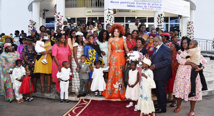 Chantal BIYA, CHRACERH celebrate 300 Babies in Thanksgiving Mass