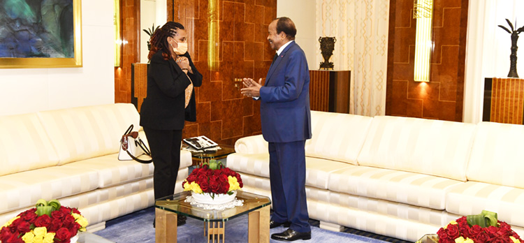 President Paul BIYA bids Farewell to Outgoing South African High Commissioner