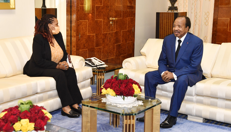 President Paul BIYA bids Farewell to Outgoing South African High Commissioner