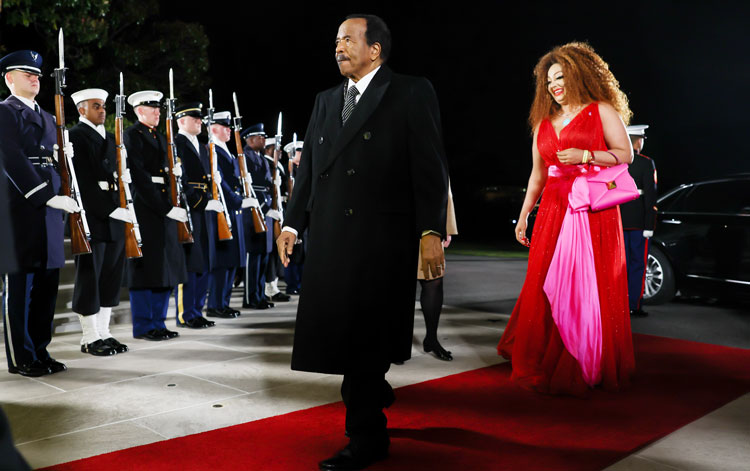 Presidential Couple at White House for the U.S.-Africa Leaders’ Summit Dinner