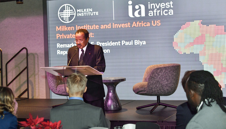 Intervention du Chef de l’Etat lors de la table ronde privée « Milken Institute - Invest Africa U.S. » à Washington D.C.