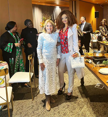 First Lady Chantal BIYA at the Smithsonian National Museum of African American History and Culture