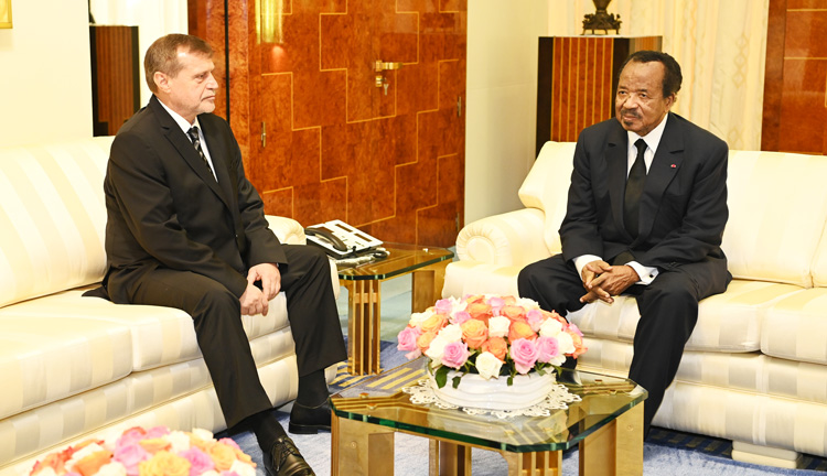 President Paul BIYA bids Farewell to Russian Ambassador Anatoly Bashkin