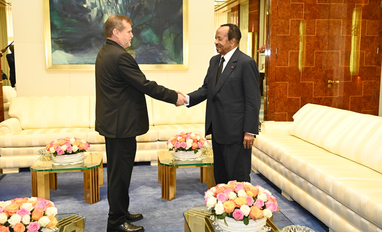 President Paul BIYA bids Farewell to Russian Ambassador Anatoly Bashkin