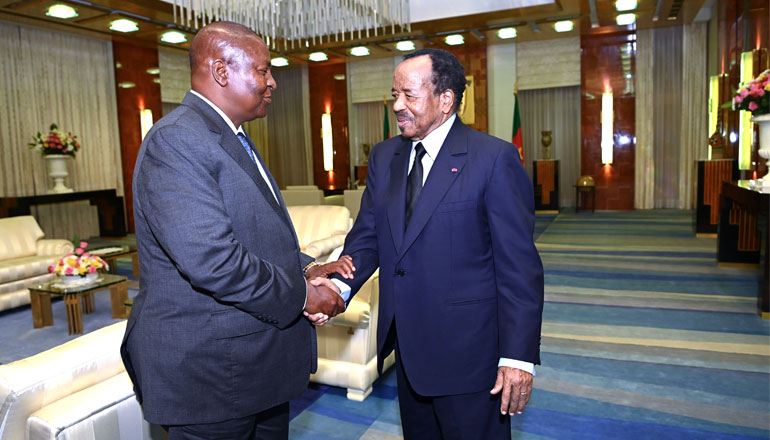 President Faustin-Archange Touadera at Unity Palace