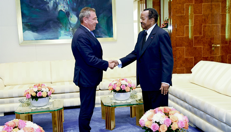 French Ambassador Thierry Marchand at Unity Palace