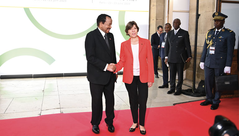 President Paul BIYA at the opening ceremony of the finance summit 