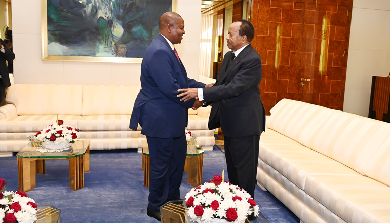 President Paul BIYA holds talks with President Faustin Archange TOUADERA