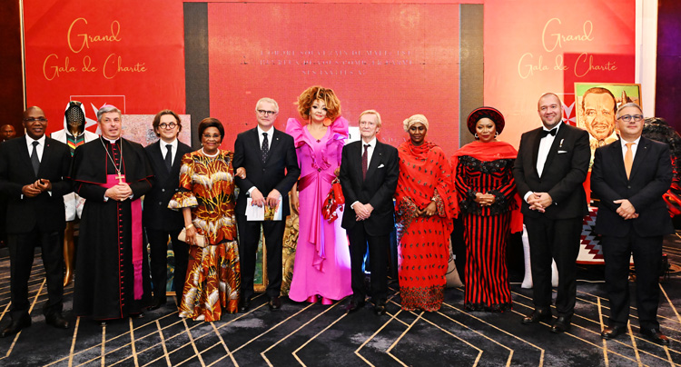 Madame Chantal Biya au gala de charité de l’Ordre Souverain de Malte 