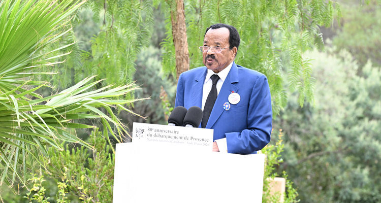 80th Anniversary of Allied Landings in Provence - Statement by H.E. Paul BIYA, President of the Republic of Cameroon - 15 August 2024