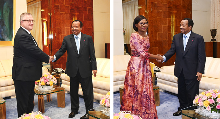 British and Central African Republic Emissaries at Unity Palace