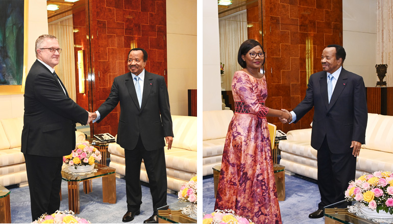 British and Central African Republic Emissaries at Unity Palace