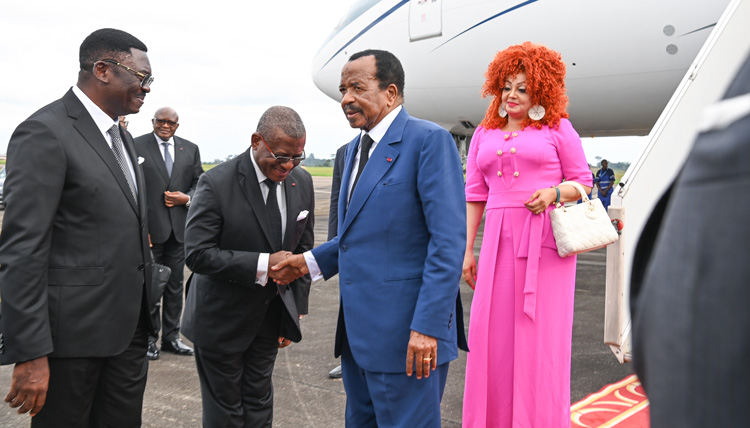Presidential Couple Back in Yaounde