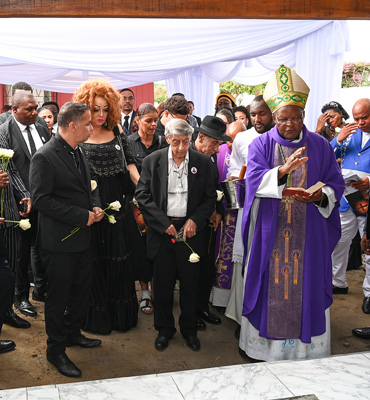 First Lady Chantal BIYA at Mrs Agnes Vigouroux's Funeral 