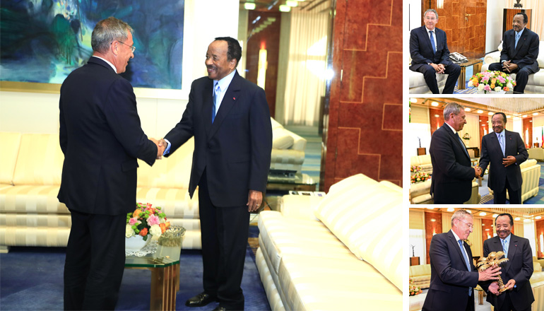 President Paul BIYA bids Farewell to French Ambassador Thierry Marchand 