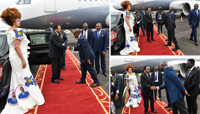Paul Biya en route pour Maroua