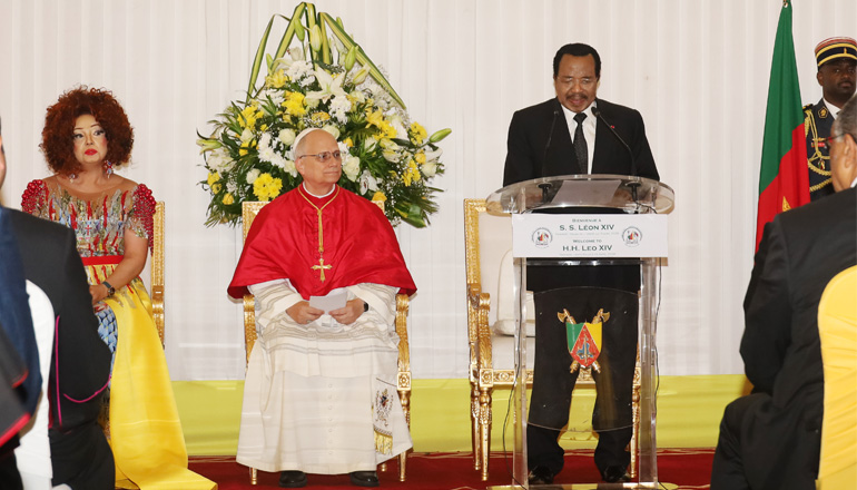 Discours de bienvenue de S.E.M. Paul BIYA au Pape Léon XIV - Yaoundé, le 15 avril 2026