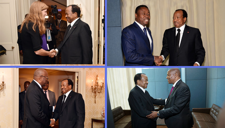 President Paul BIYA grants audiences in New York