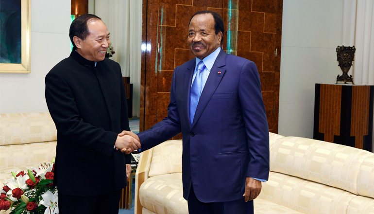 President Paul BIYA decorates Outgoing Chinese Ambassador