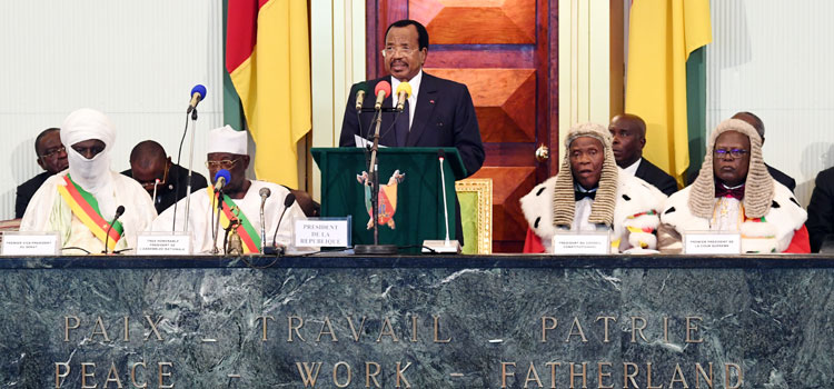 Inaugural address by H.E. Paul BIYA, President of the Republic of Cameroon, on the occasion of the swearing-in ceremony - 6 November 2018.