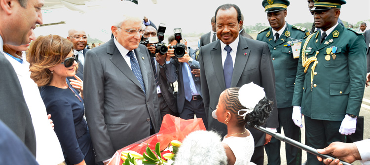 Italian President gets impressive welcome to Cameroon