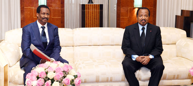 Envoy of Guinean President Alpha Conde received at Unity Palace