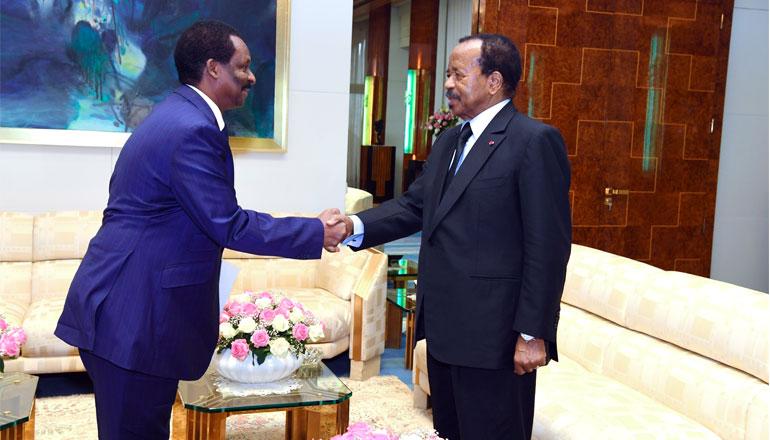 Envoy of Guinean President Alpha Conde received at Unity Palace