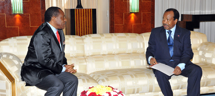 President Paul BIYA receives Sealed Envelope from Equatorial Guinea's Leader