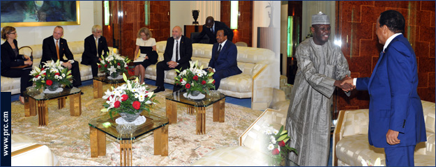 German and Nigerian envoys at Unity Palace