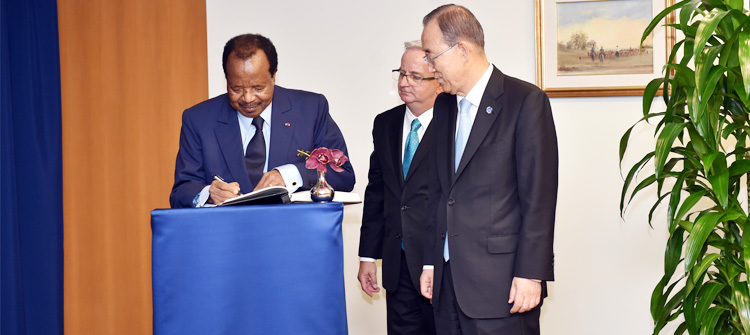 Audience entre le Président Paul BIYA et Monsieur BAN KI-MOON 