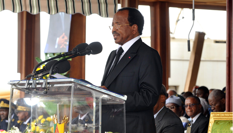 Discours de S.E.M. Paul BIYA Président de la République lors de la cérémonie d'inauguration de l'unité de traitement de gaz naturel de Ndogpassi à Douala, le 15 novembre 2013