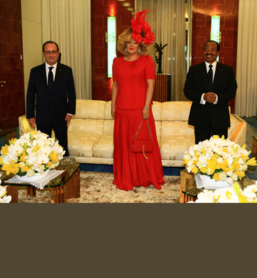 Cheerful time for François Hollande and the Presidential Couple