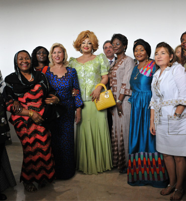 Mrs. Chantal BIYA visits Mother-Child Hospital of Bingerville