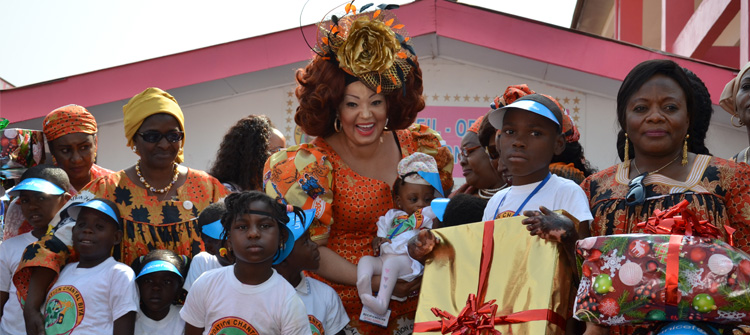 Christmas festivities at Chantal BIYA Foundation