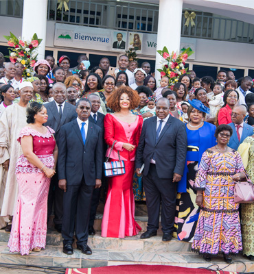 Mrs Chantal BIYA offers Christmas Gifts at CHRACERH