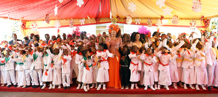 Christmas Tree 2015 at « Les Coccinelles » school complex