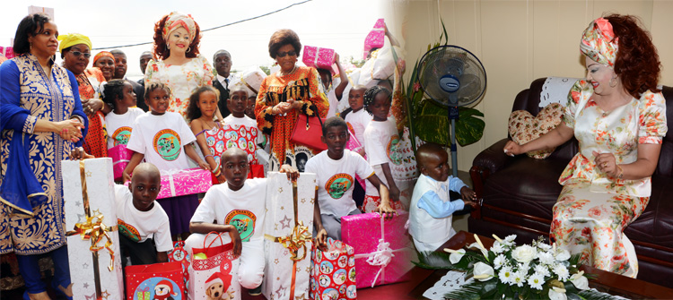 Christmas Tree at Chantal BIYA Foundation